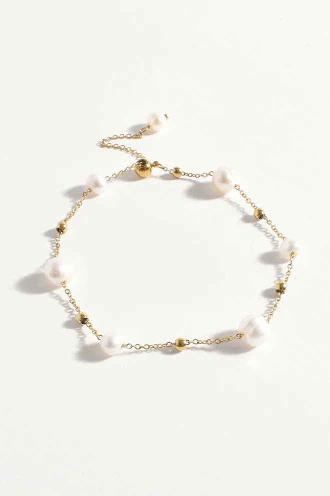 Elegant Chain Pearl Bracelet