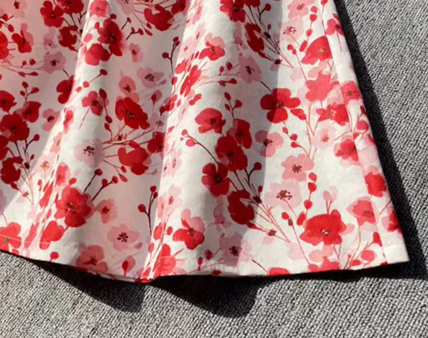 elegant Hepburn style floral tutu skirt