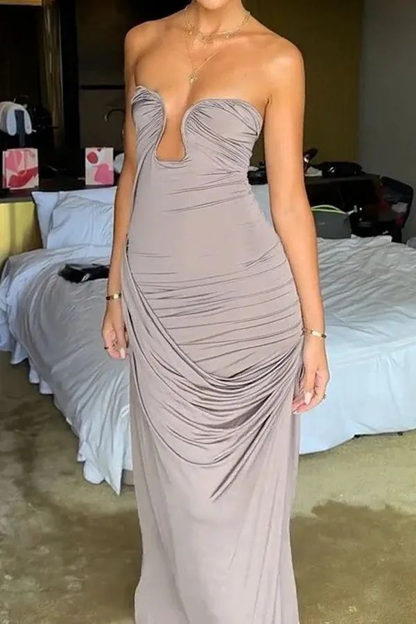 Elegant Strapless Dress