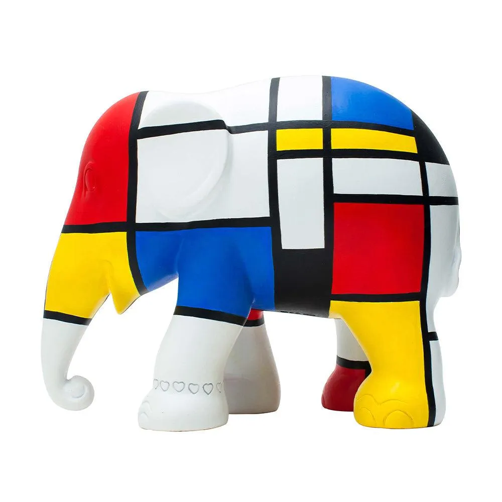Elephant Parade Elefante Hommage to Mondriaan 20cm Limited Edition 750 Pieces Hommage to Mondriaan 20