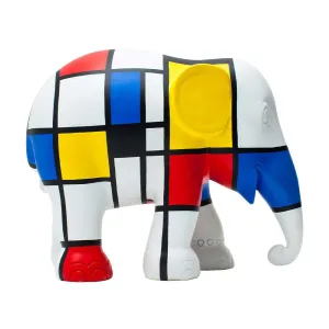 Elephant Parade Elefante Hommage to Mondriaan 20cm Limited Edition 750 Pieces Hommage to Mondriaan 20