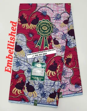 Embellished Vlisco Super Wax Exclusive