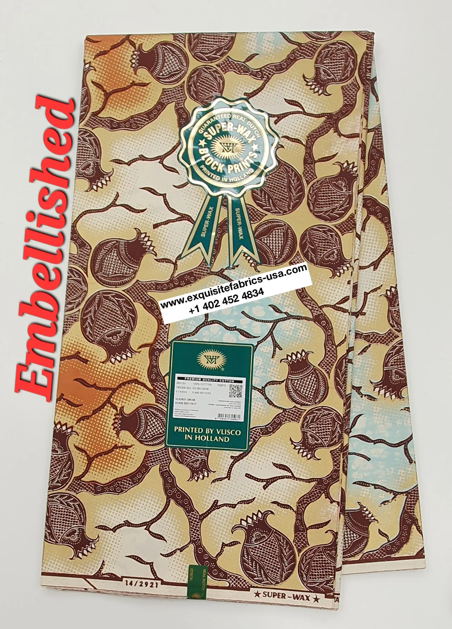 Embellished Vlisco Super Wax✨