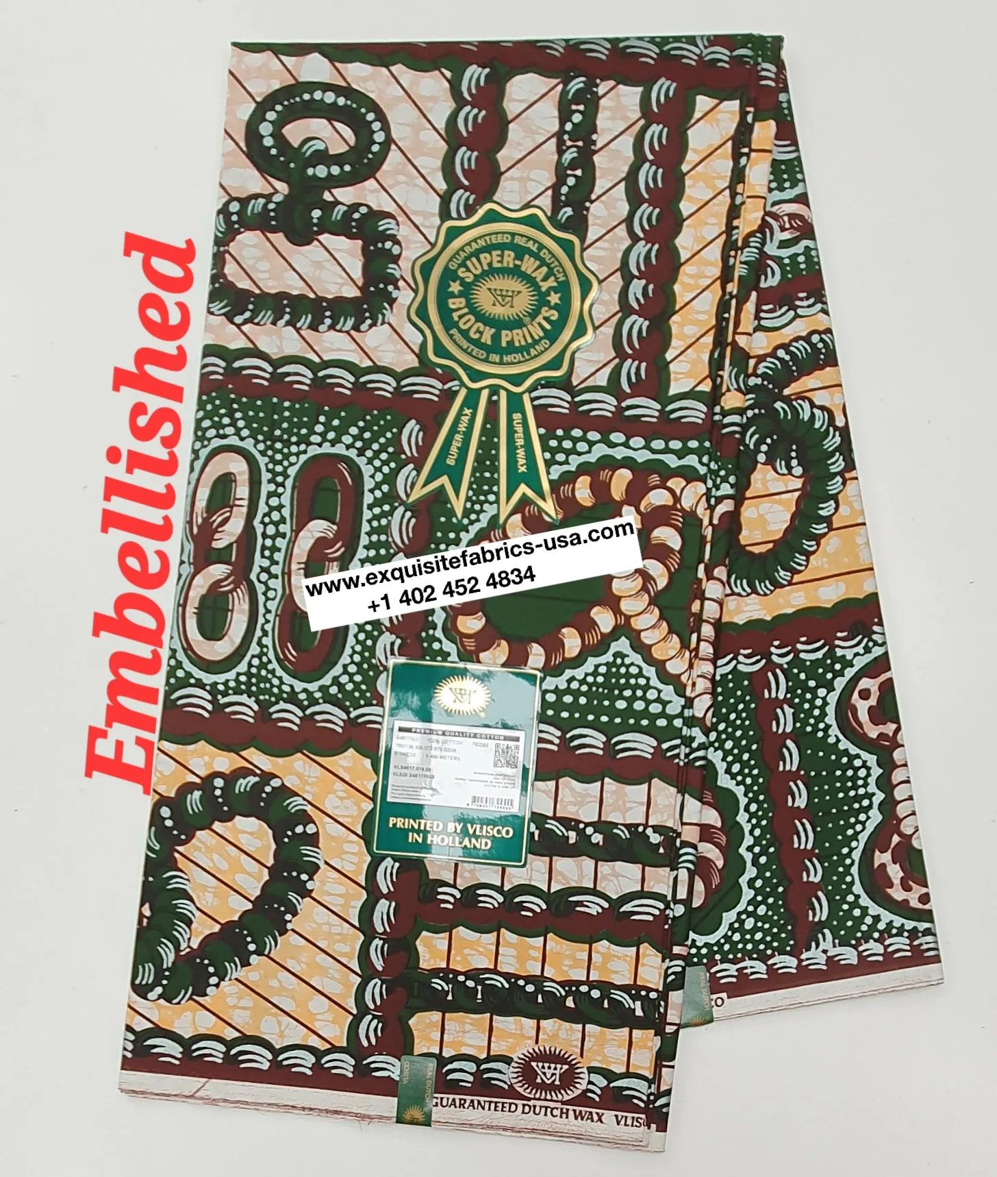 Embellished Vlisco Super Wax✨