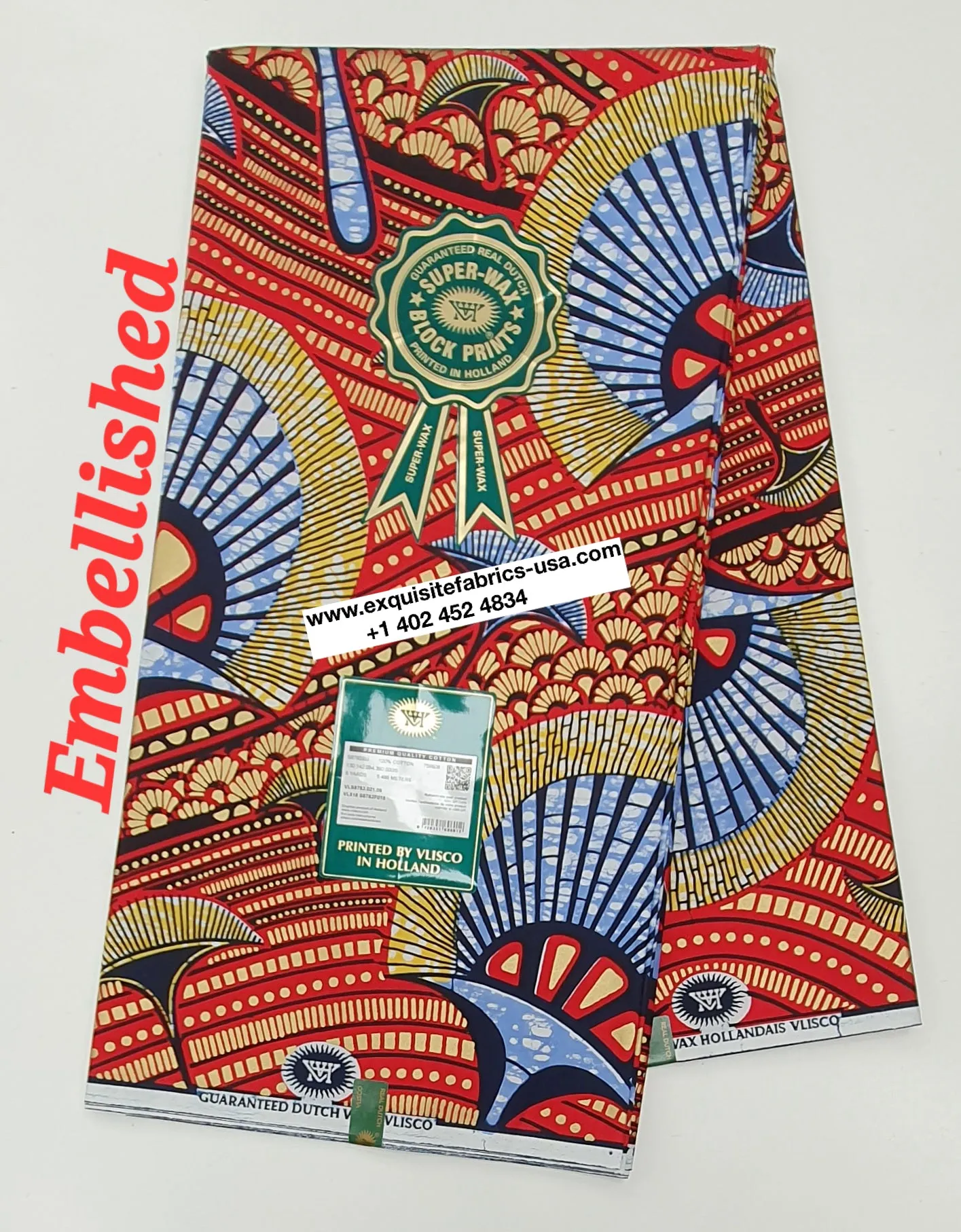 Embellished Vlisco Super Wax✨