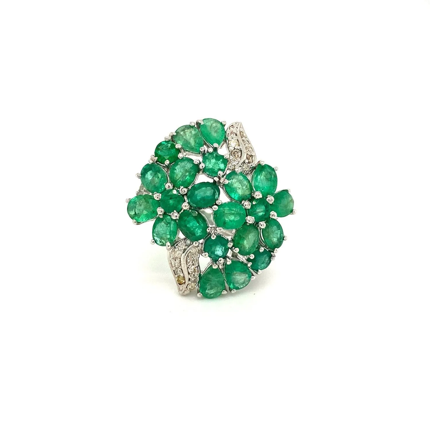 Emerald Ring in .925 Sterling Silver - KSR 17996