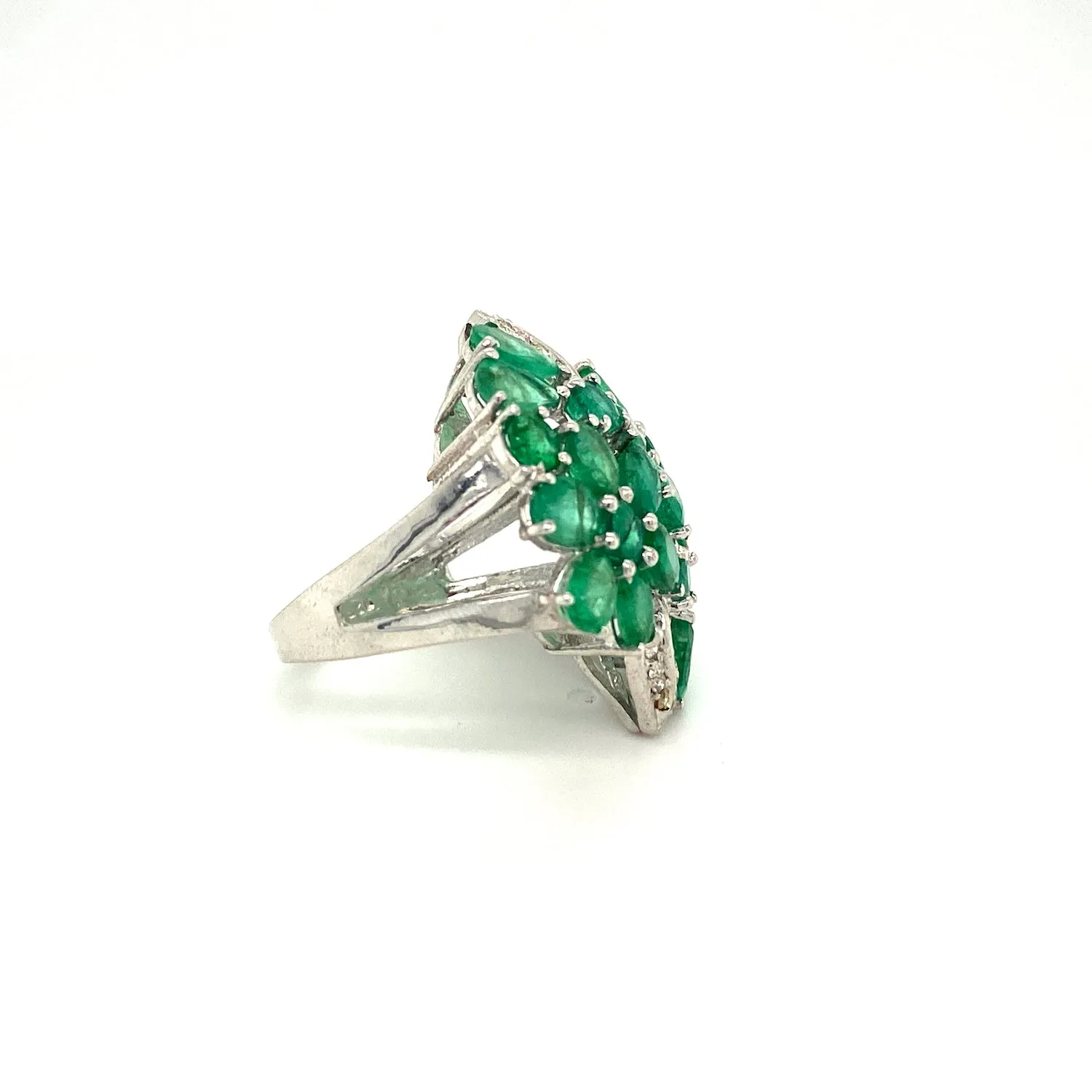 Emerald Ring in .925 Sterling Silver - KSR 17996