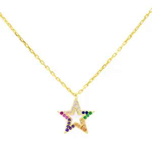 Enamel Star Necklace