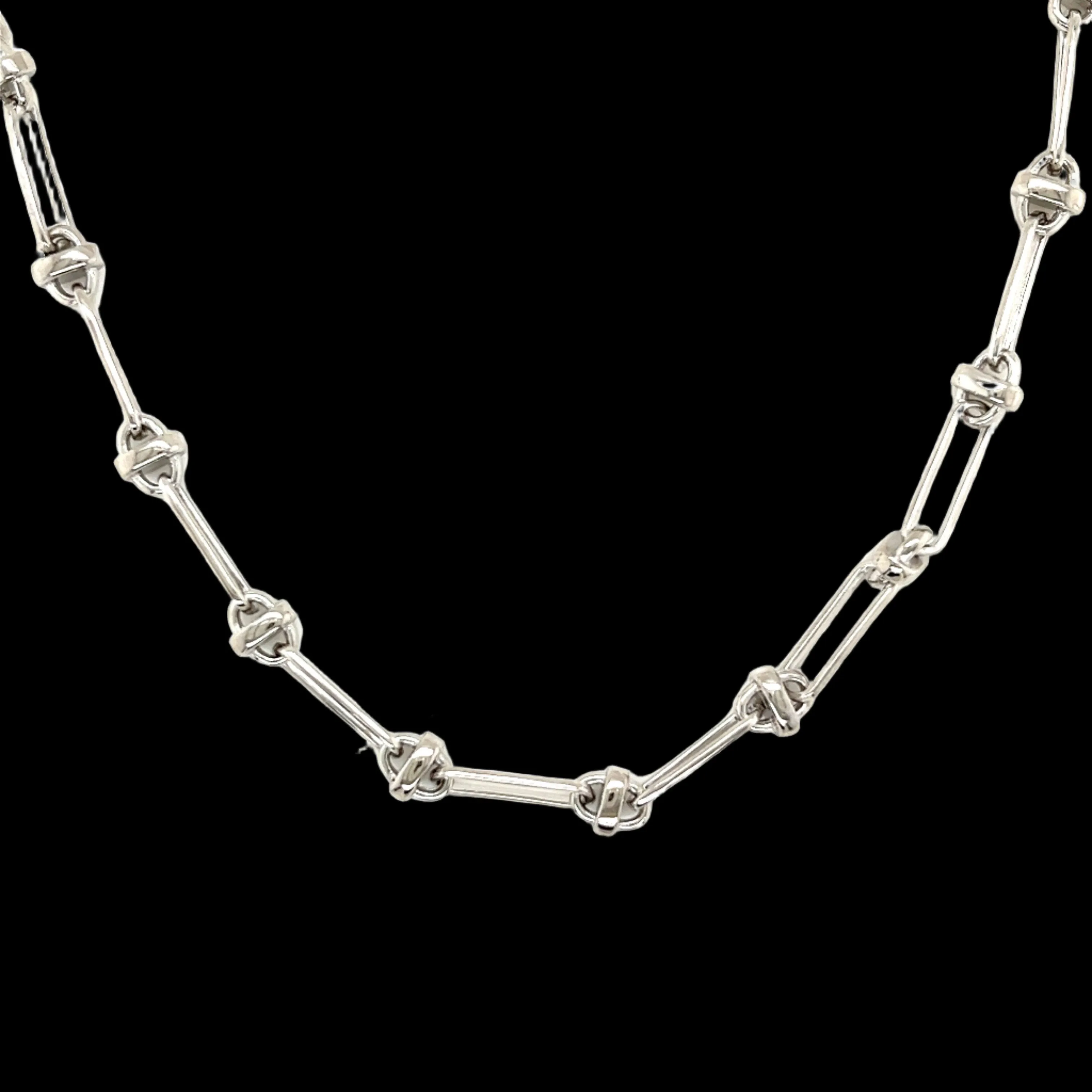 Fancy Oval Link Italiana 14k Gold Necklace - G503749