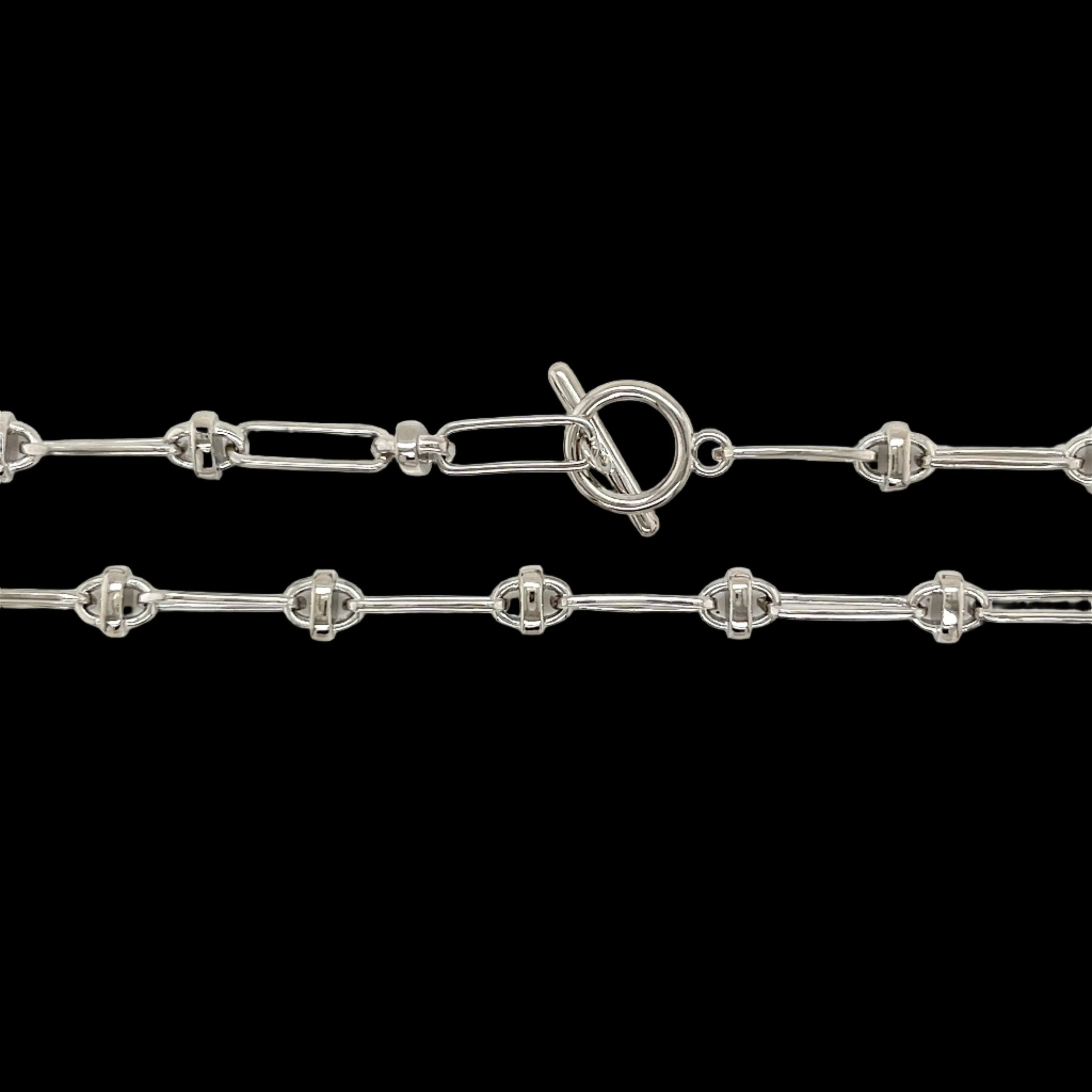 Fancy Oval Link Italiana 14k Gold Necklace - G503749