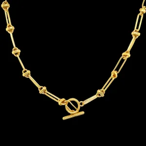 Fancy Oval Link Italiana 14k Gold Necklace - G503749