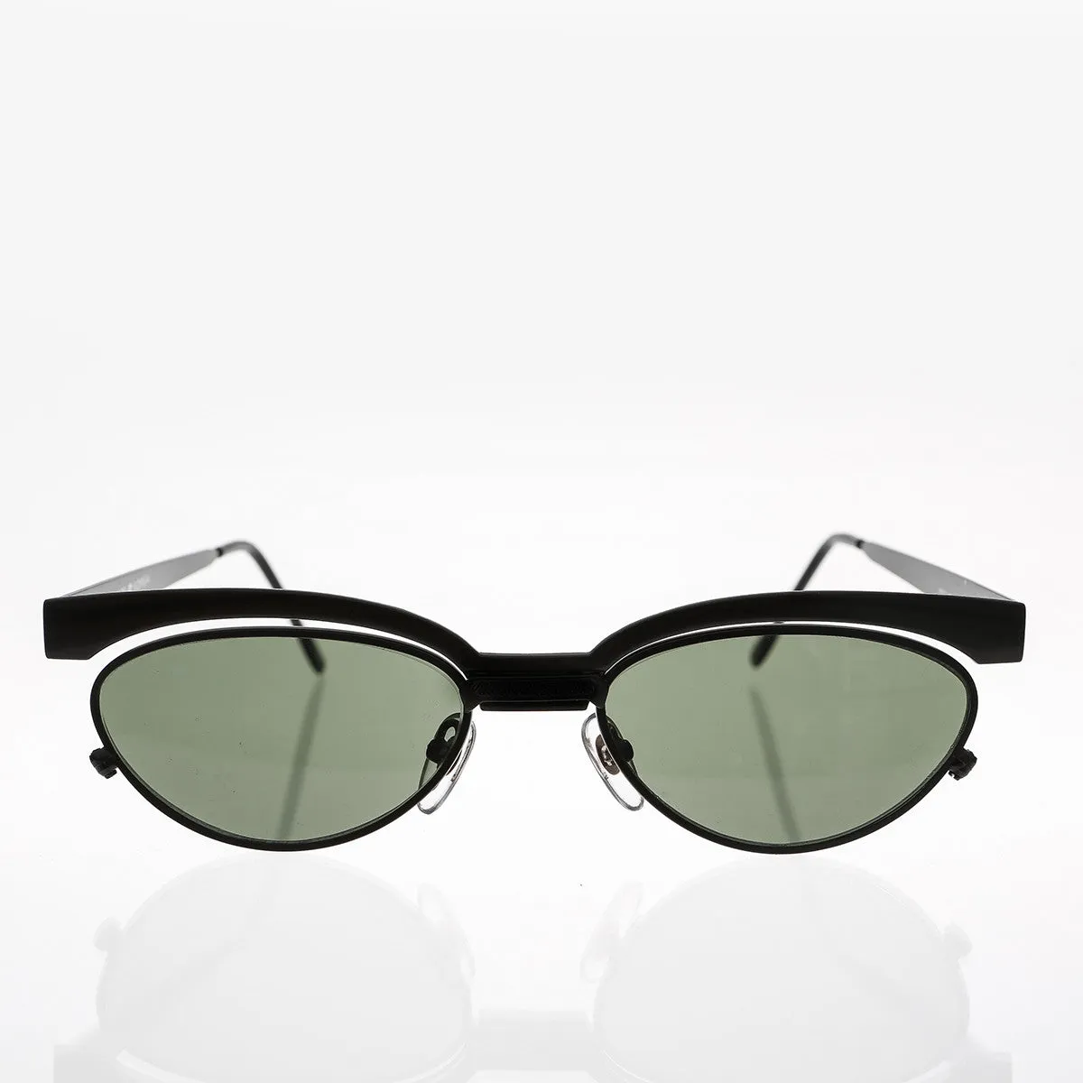 Floating Lens Cat Eye 90s Vintage Sunglass - Trina 1