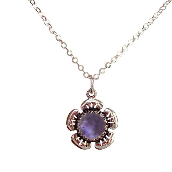 Flowers in Sterling Silver Necklace
