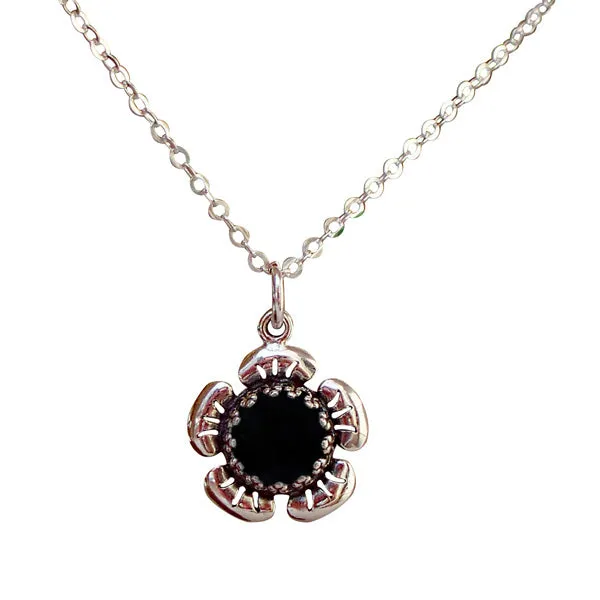 Flowers in Sterling Silver Necklace