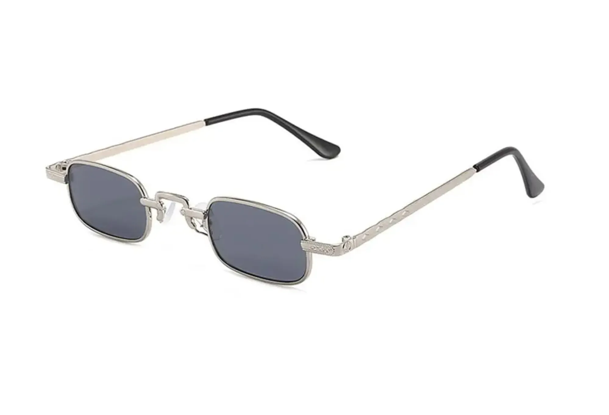 Gafas Retro Vintage Cuadrados Rectangulares tamaño Mini Fashion Cool Steampunk Unisex Vogueti