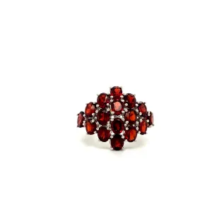 Garnet Ring in .925 Sterling Silver KSR - 15296