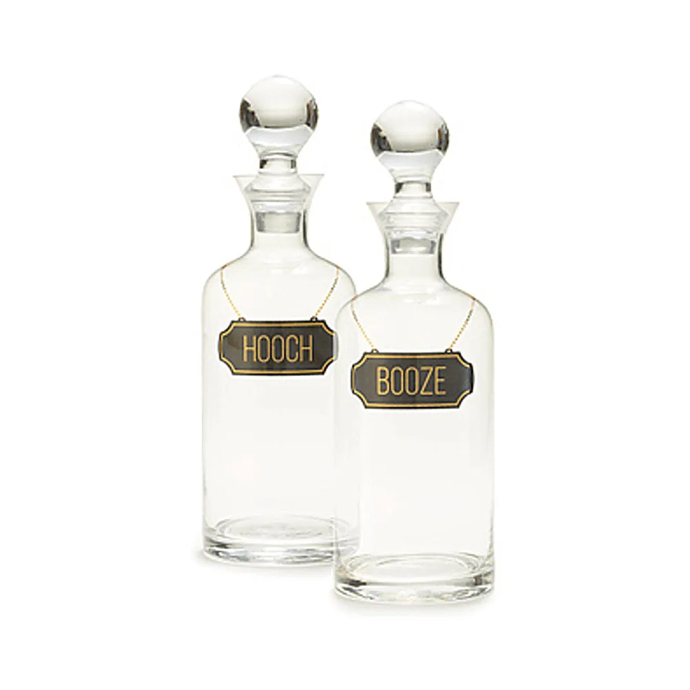 Glass Booze & Hooch Decanters