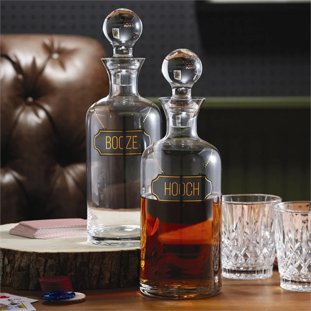 Glass Booze & Hooch Decanters