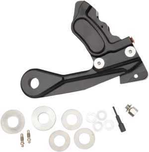 GMA Engineering GMA-402STMSB Millenium Series 4-Piston Rear Brake M-Caliper - Smooth Black