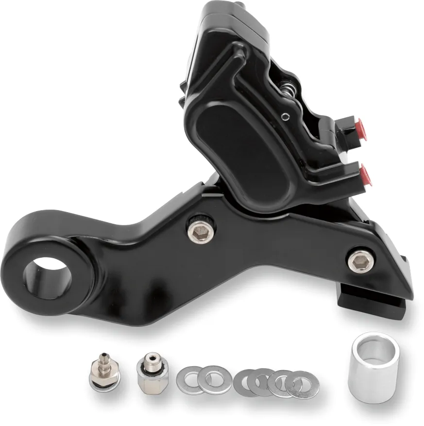 GMA Engineering GMA-402STMSB Millenium Series 4-Piston Rear Brake M-Caliper - Smooth Black