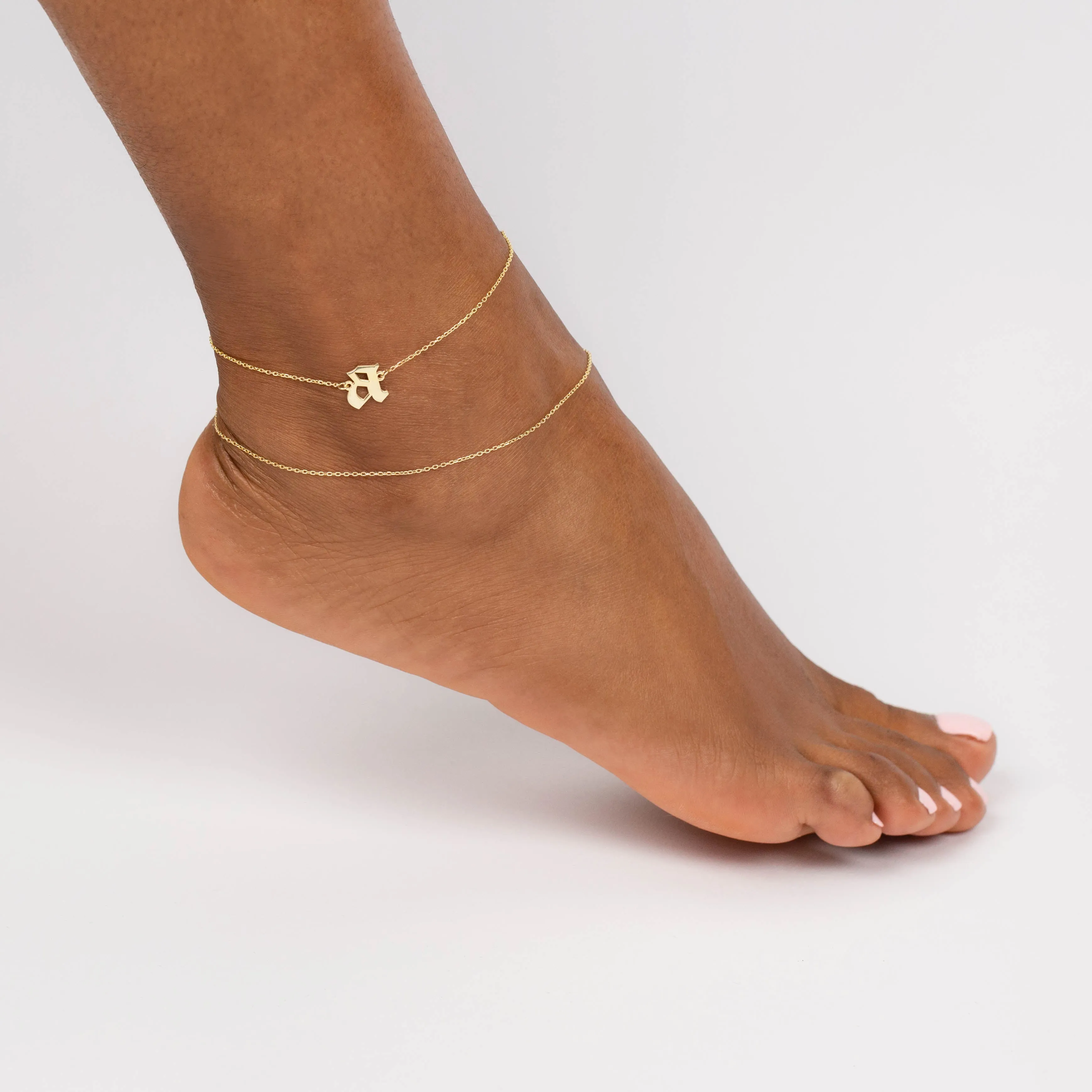 Gothic Initial Anklet