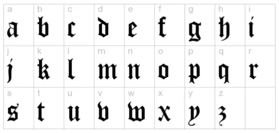 Gothic Initial Link Anklet