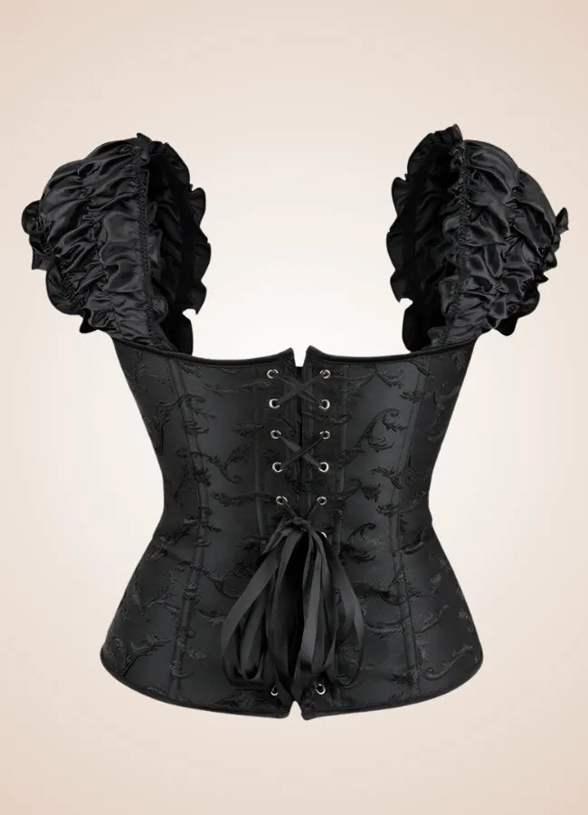 Gothic Steampunk Ruffled Corset