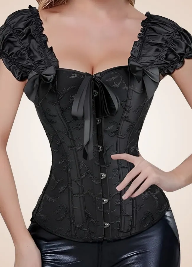 Gothic Steampunk Ruffled Corset