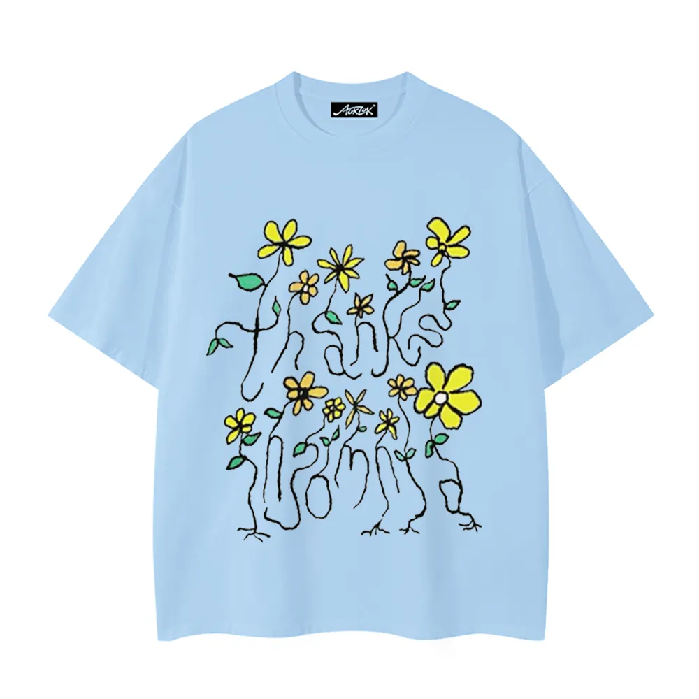 Graffiti Yellow Flowers T-Shirt