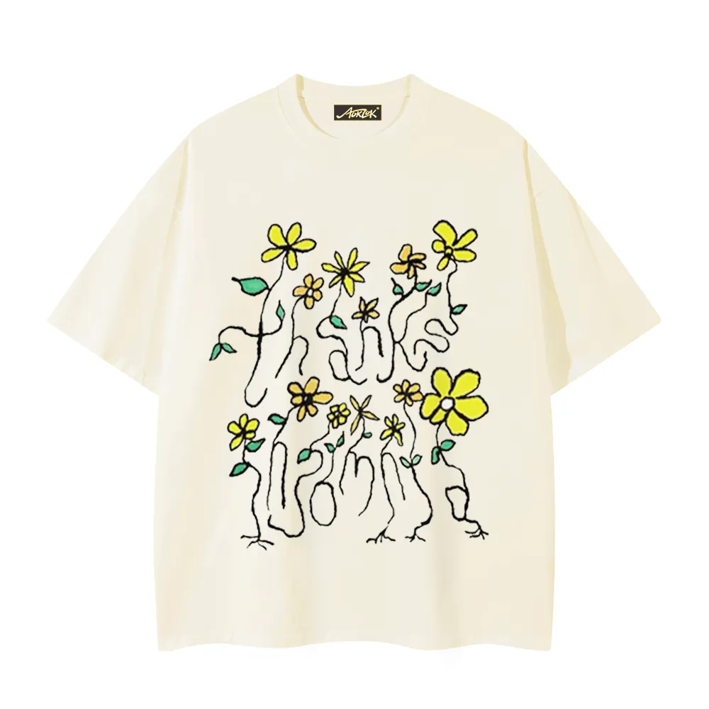 Graffiti Yellow Flowers T-Shirt