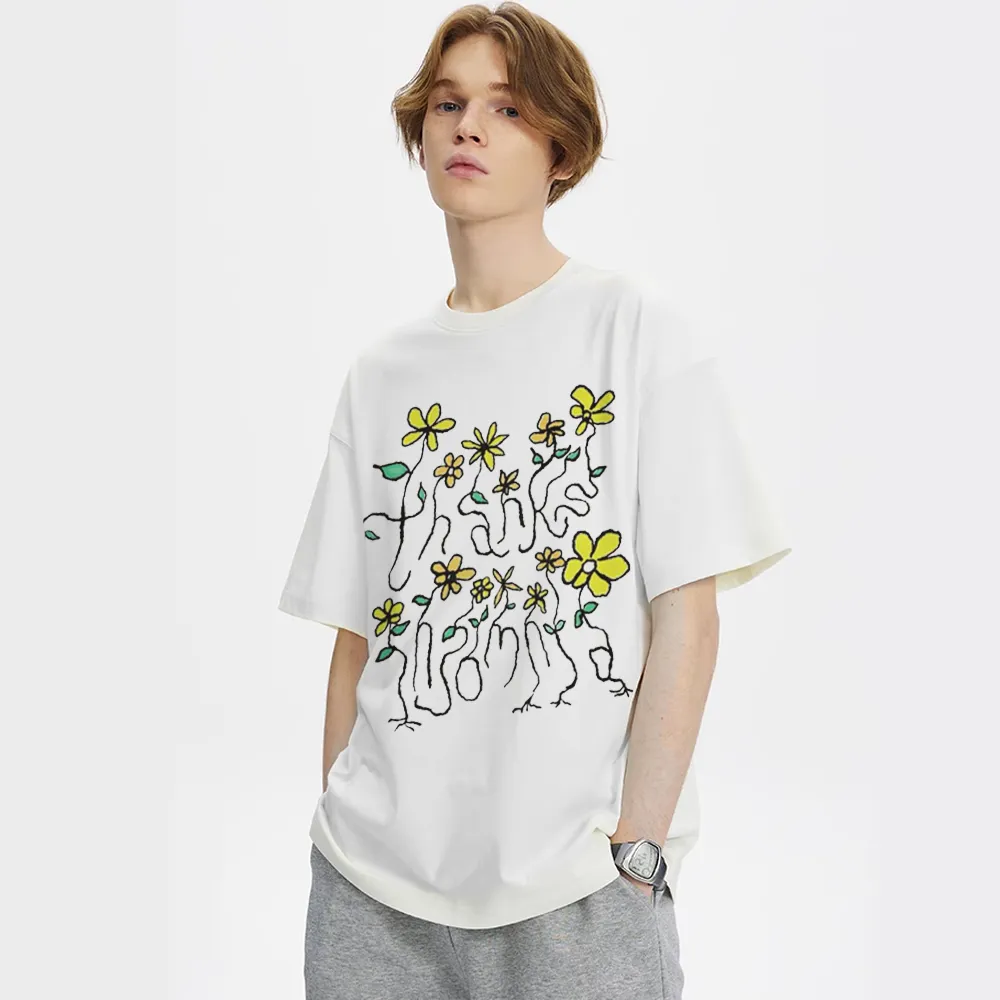 Graffiti Yellow Flowers T-Shirt