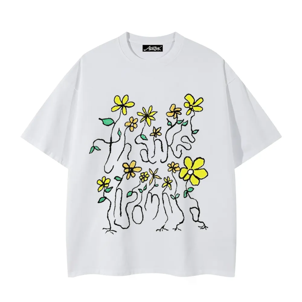 Graffiti Yellow Flowers T-Shirt