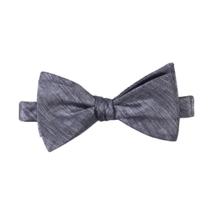 Grey Silver Bow Tie