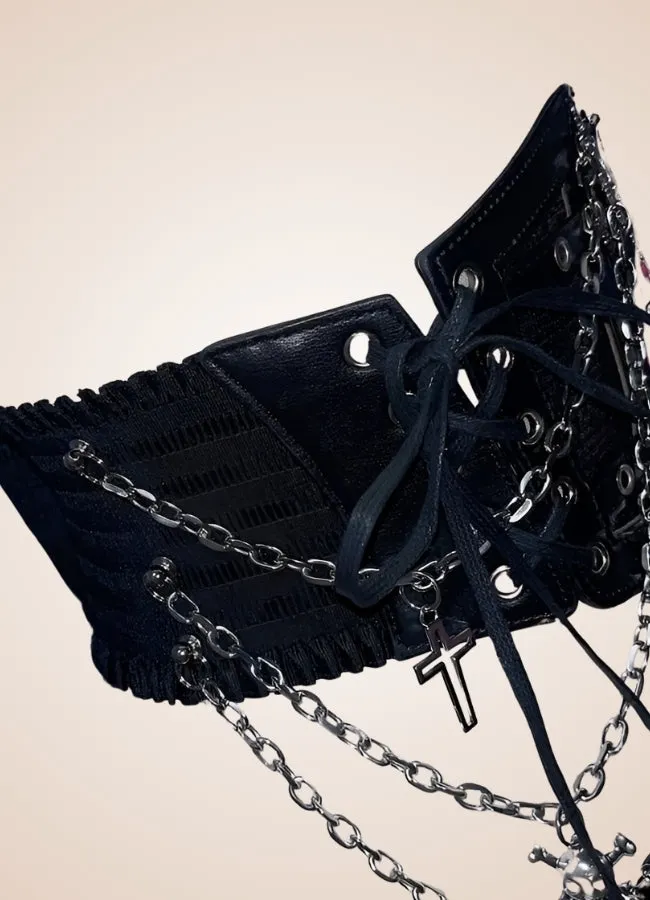 Grunge Crop Top Bustier