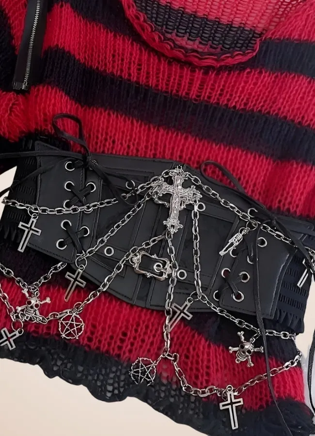 Grunge Crop Top Bustier