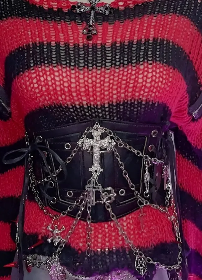Grunge Crop Top Bustier