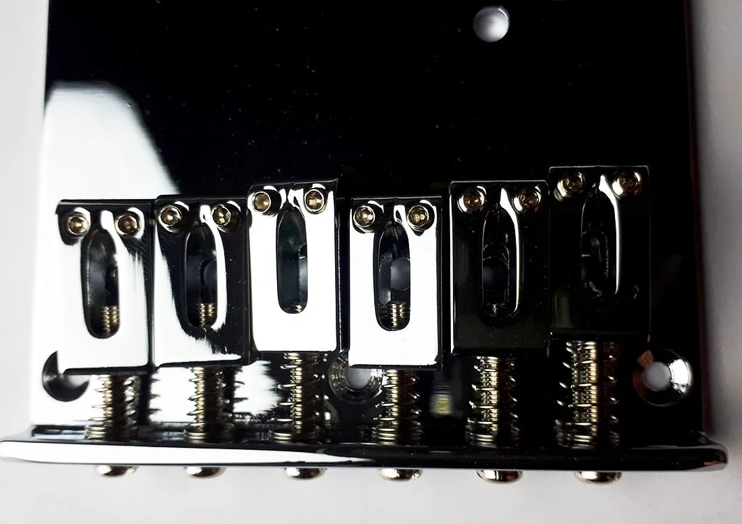 GT Vintage TL-Style Electric Guitar Bridge in Chrome Finish