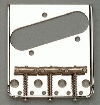 Guitar bridge - vintage-style 3 saddle bridge for Tele - left-handed