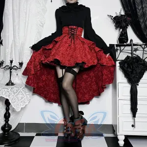 Halloween Gothic Lolita Red And Black Vintage Lolita Set