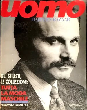 HARPER'S BAZAAR UOMO Magazine January 1985 FRANCO NERO David Bowie RUPERT EVERETT