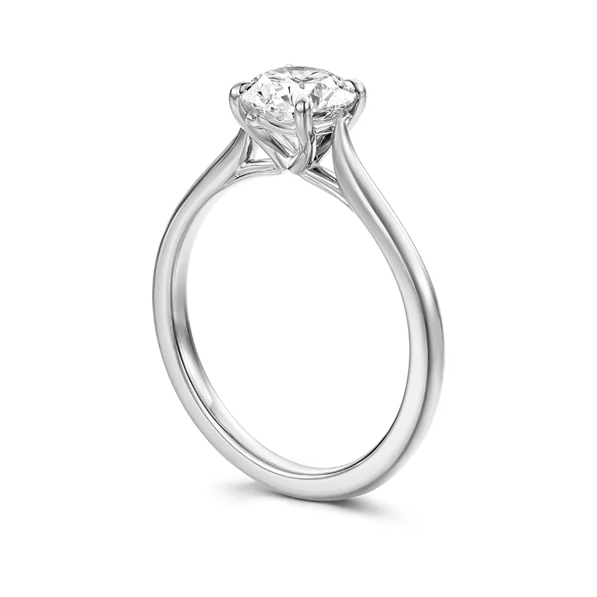 Hearts On Fire 18k White Gold Camilla 4 Prong Engagement Setting