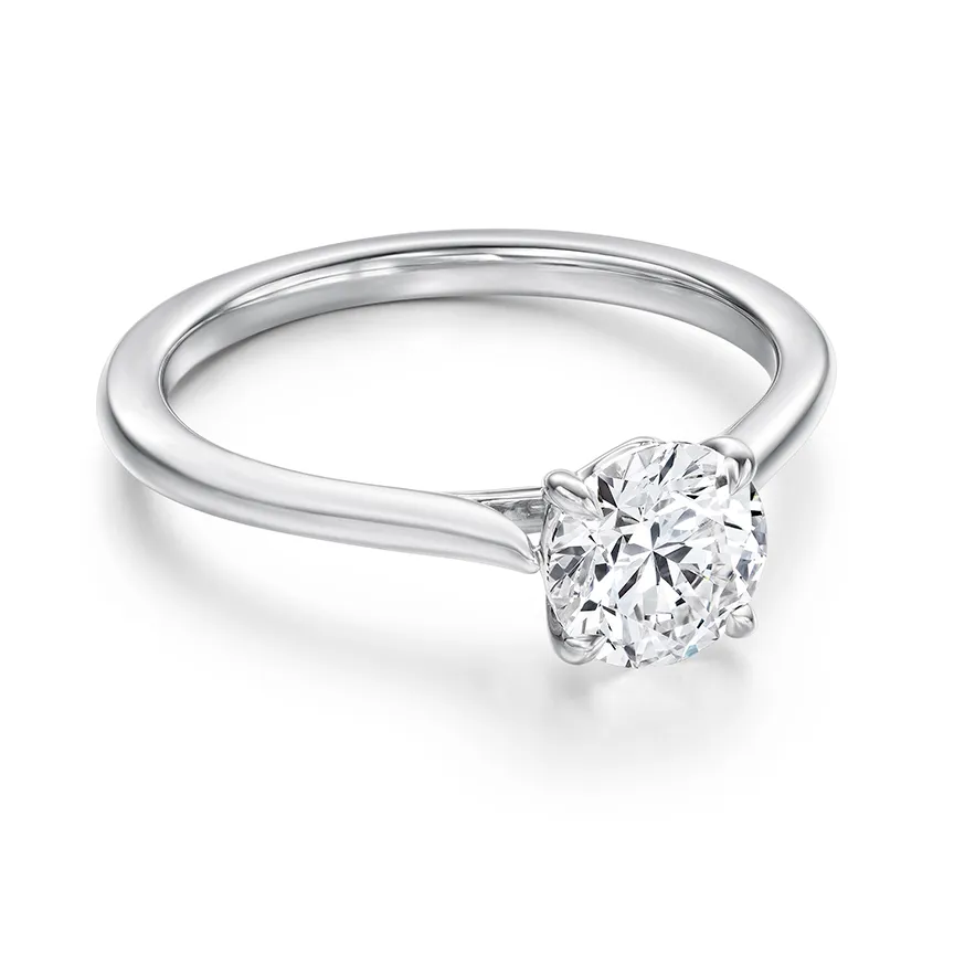 Hearts On Fire 18k White Gold Camilla 4 Prong Engagement Setting