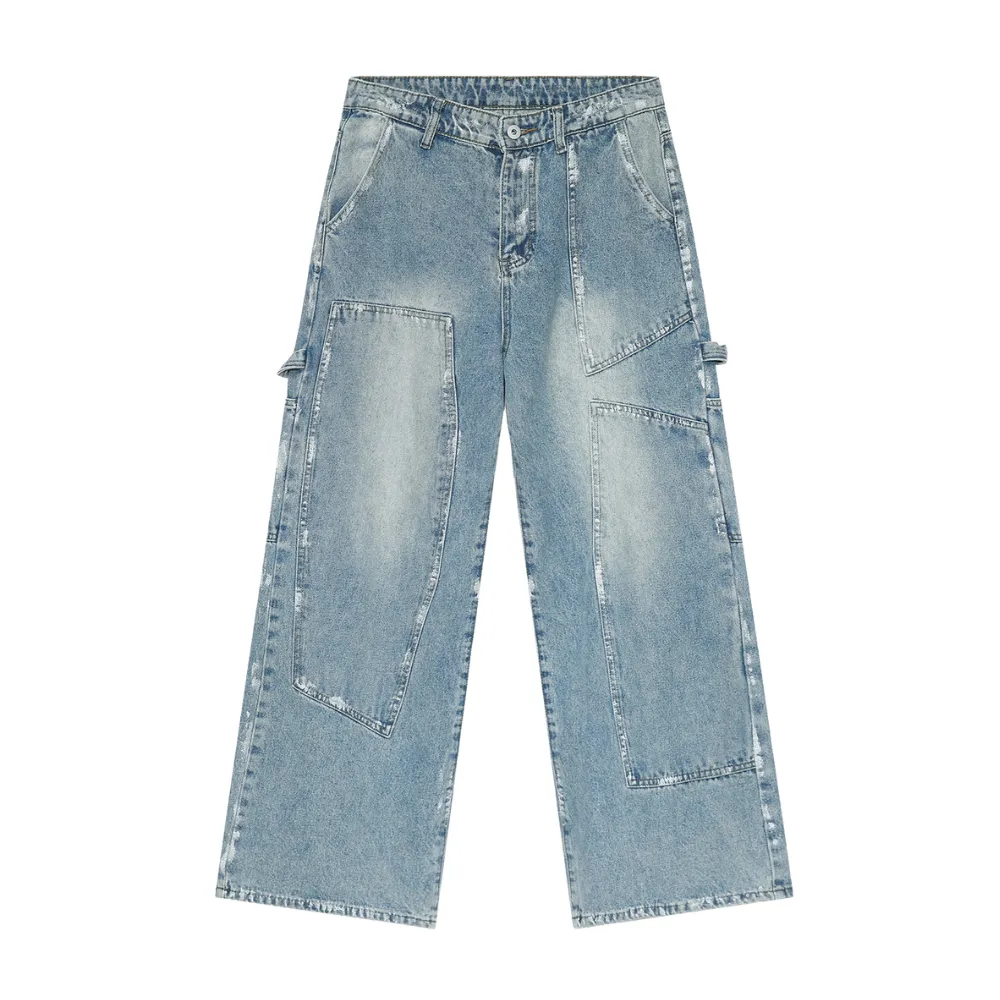 High Street Painted Pleated Denim Jacket