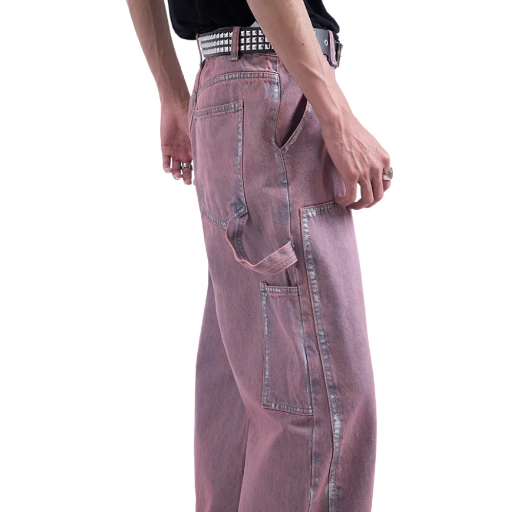 High Street Painted Pleated Denim Jacket