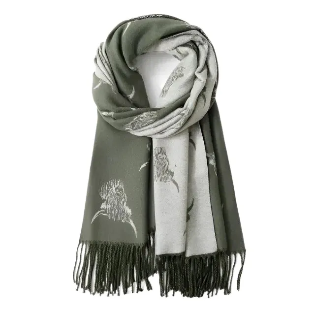 Highland Cow Reversible Scarf
