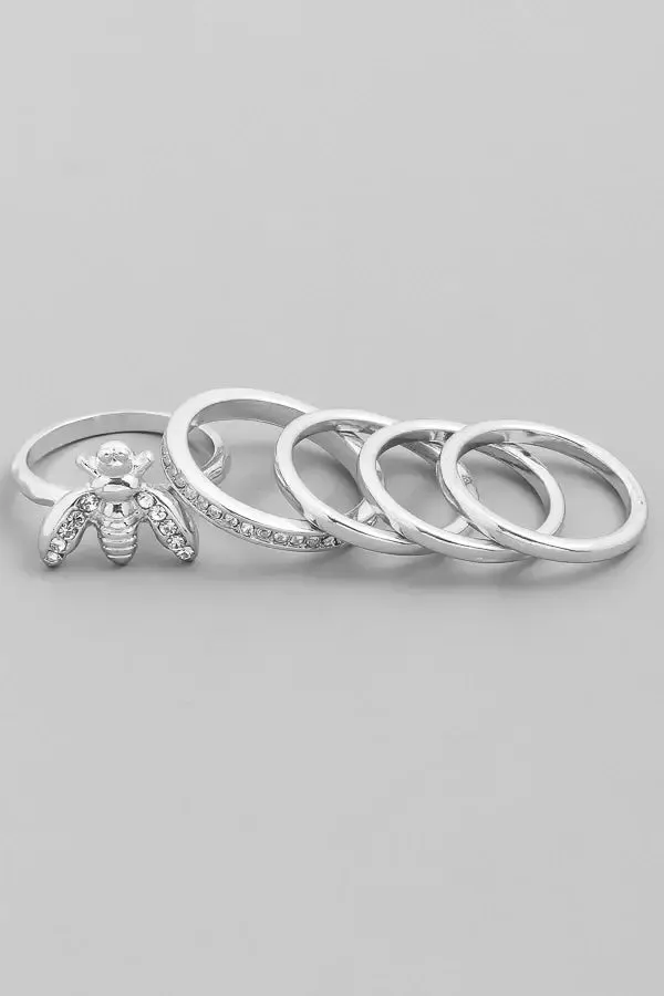 HONEY BEE RING 5PC SET