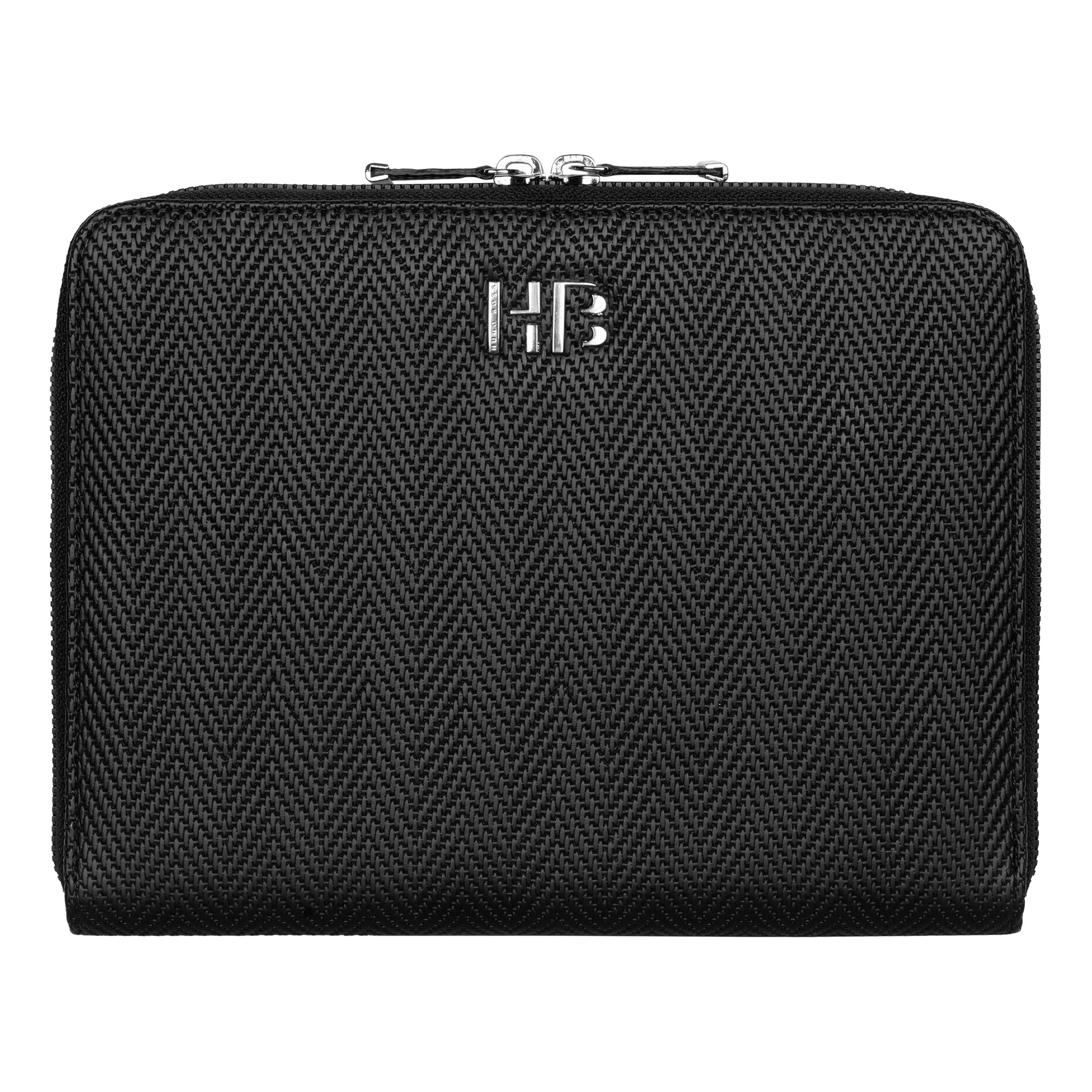 HUGO BOSS HTM106A-Conference folder A5 Herringbone Black