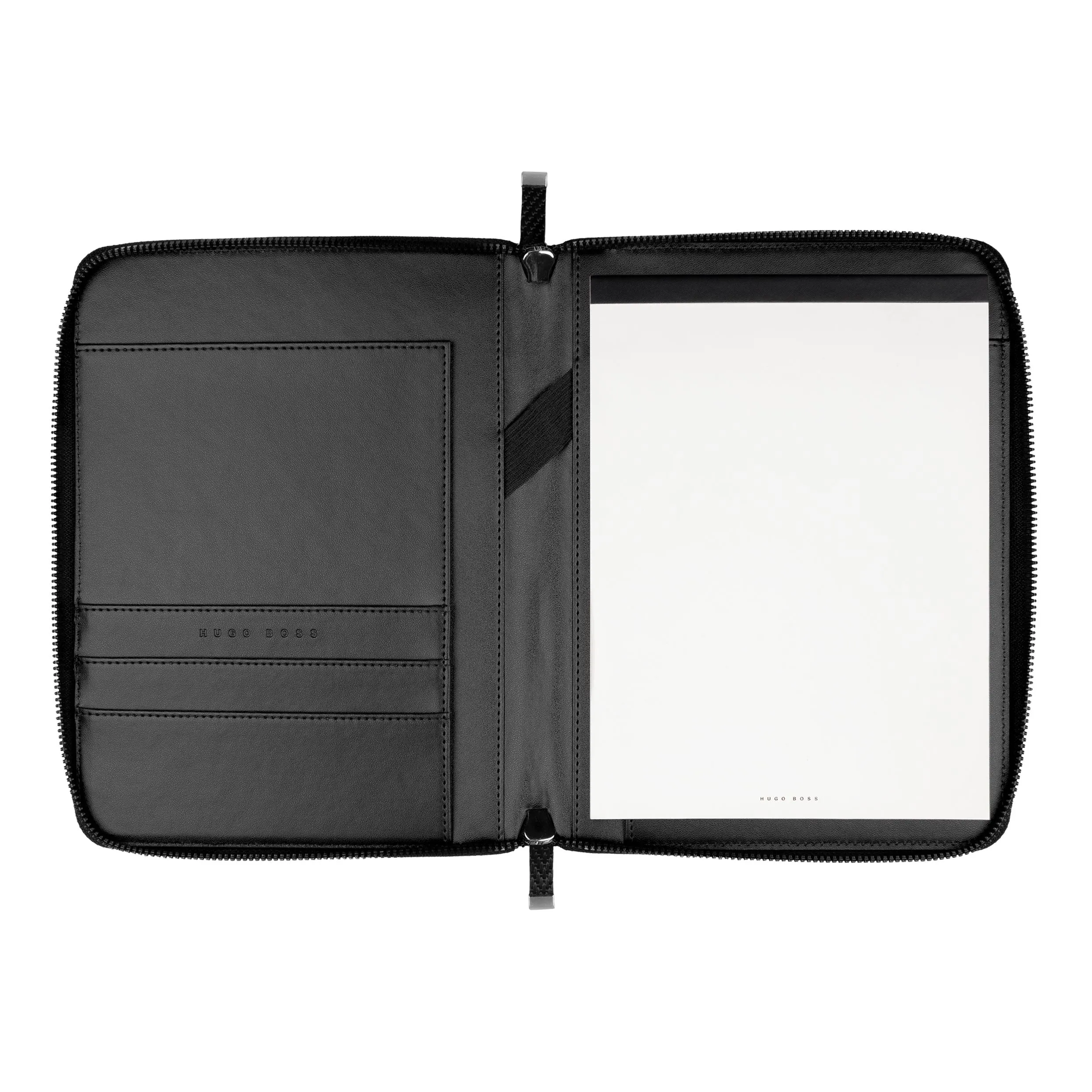 HUGO BOSS HTM106A-Conference folder A5 Herringbone Black