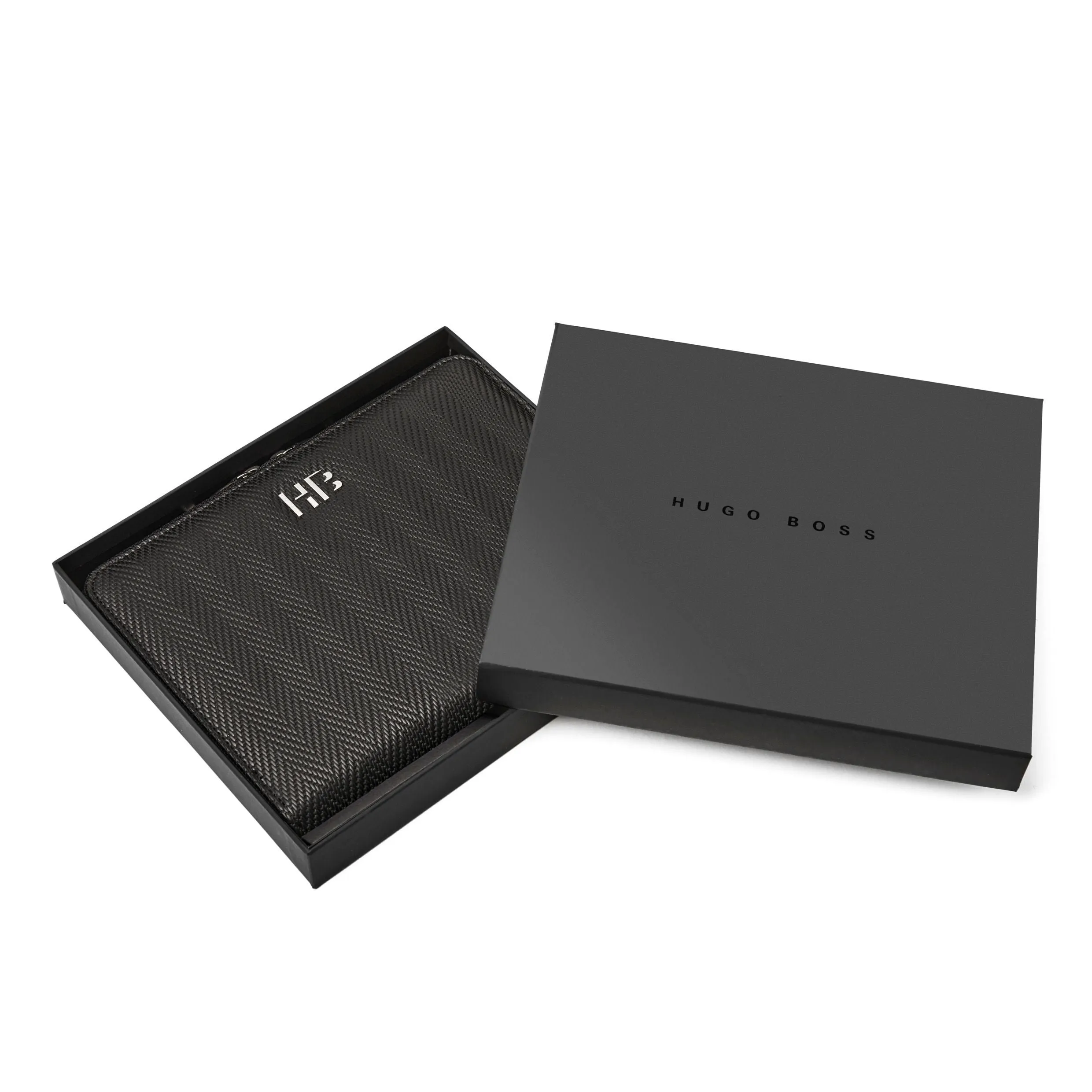 HUGO BOSS HTM106A-Conference folder A5 Herringbone Black