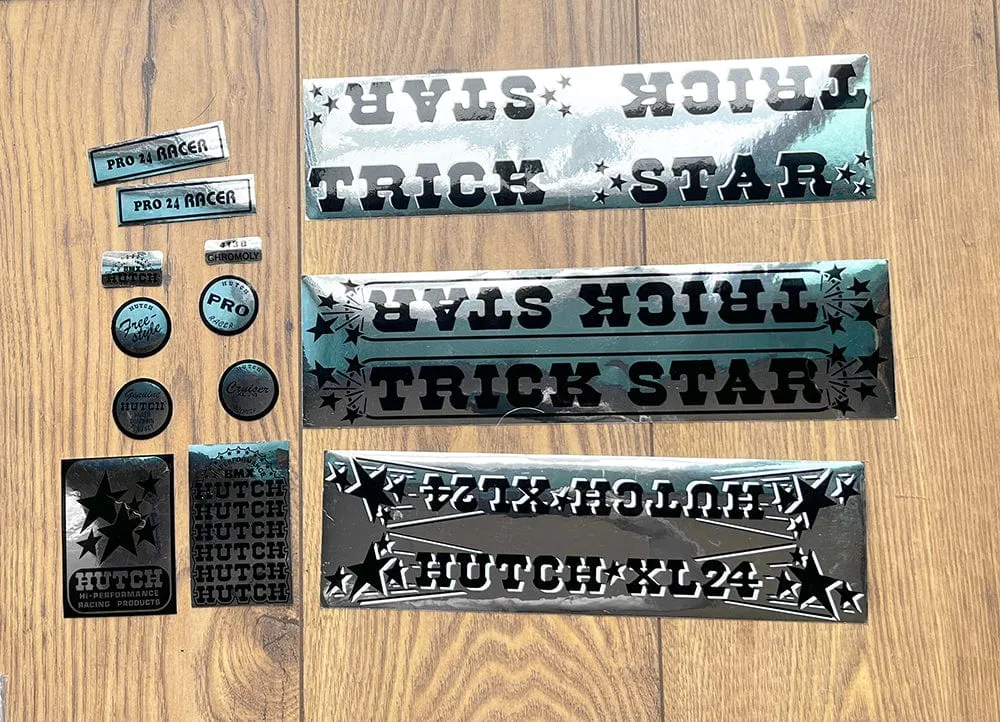 Hutch Frame Sticker Black on Chrome